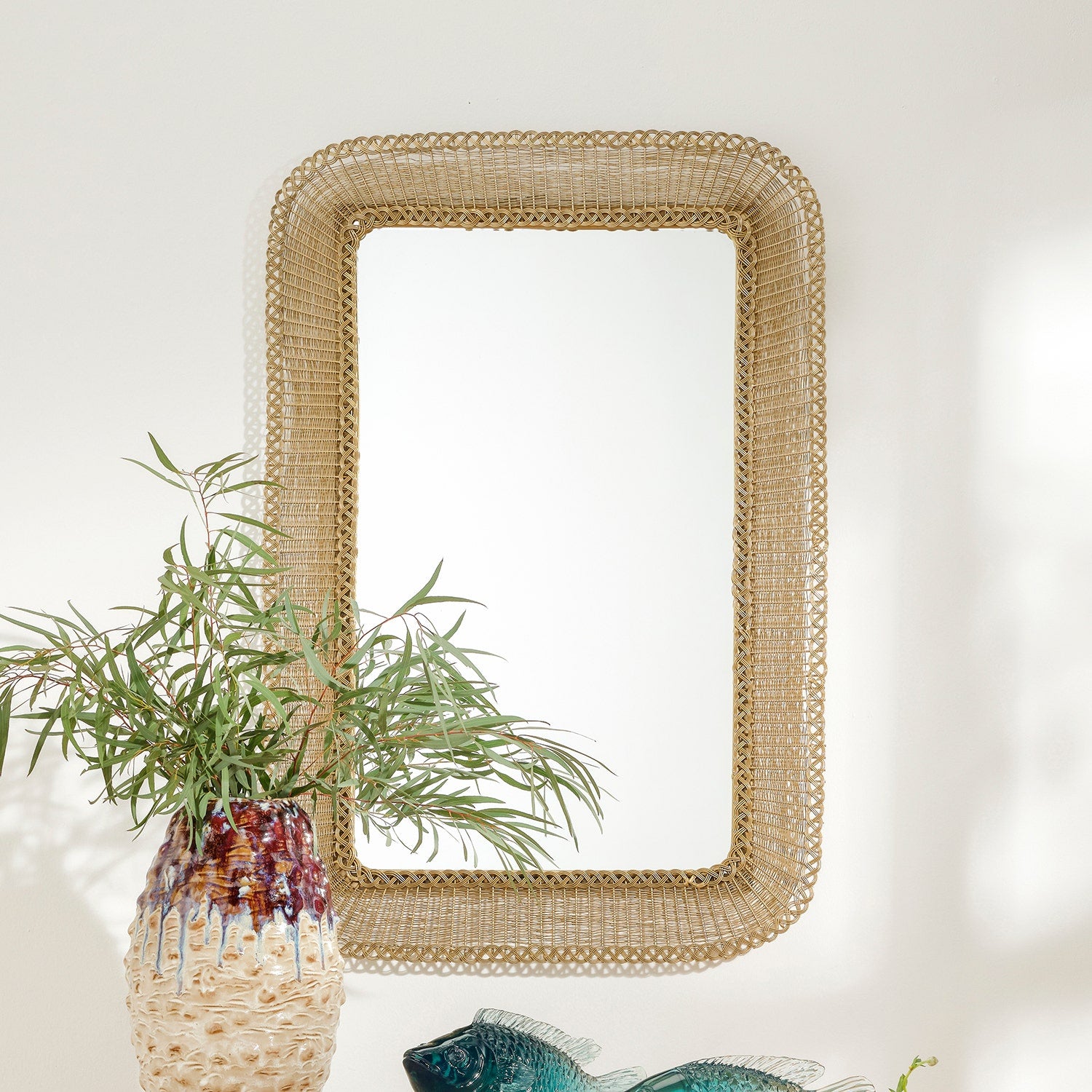 Odell Delicate Iron Mirror