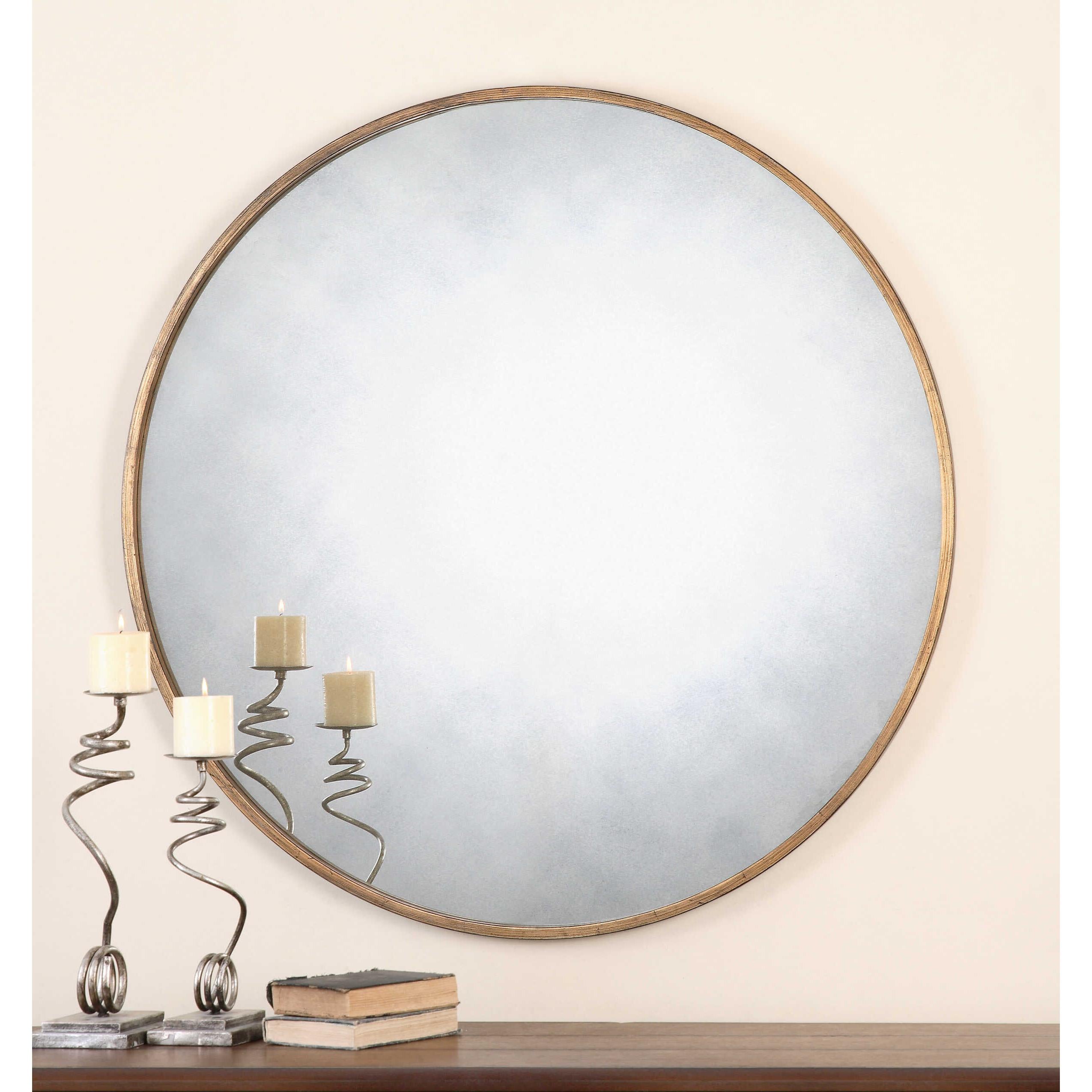 Uttermost Junius Round Gold Mirror