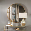 Uttermost Junius Round Gold Mirror