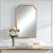 Modern Accents Curved Metal Frame Mirror