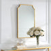 Modern Accents Curved Metal Frame Mirror