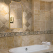 Modern Accents Curved Metal Frame Mirror
