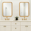 Modern Accents Rectangular Hammered Metal Mirror