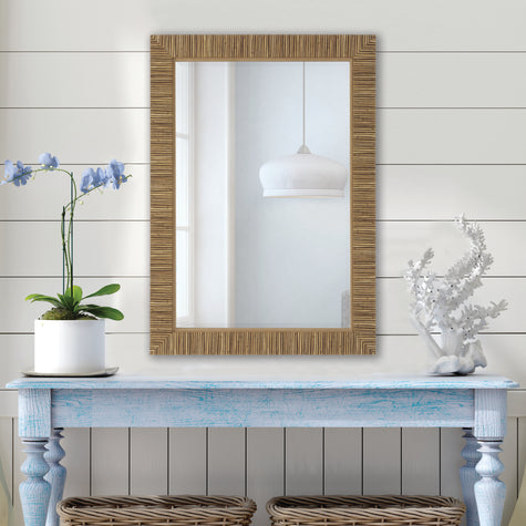 Modern Accents Rattan Frame Mirror