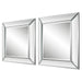 Modern Accents Elegant Frameless Mirror - Set of 2
