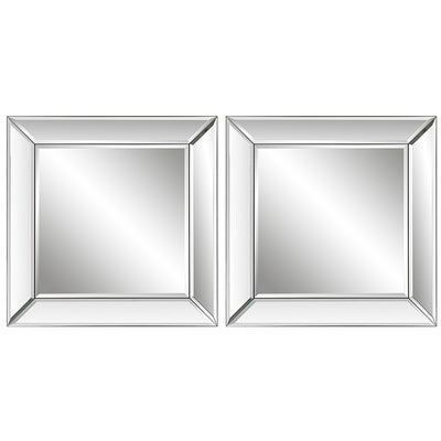 Modern Accents Elegant Frameless Mirror - Set of 2
