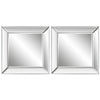 Modern Accents Elegant Frameless Mirror - Set of 2