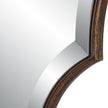 Modern Accents Shaped Beveled Rounded Edged Frame Mirror