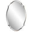 Modern Accents Shaped Beveled Rounded Edged Frame Mirror