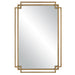 Modern Accents Overlapping Metal Frame Mirror