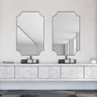 Modern Accents Scalloped Corners Iron Frame Mirror