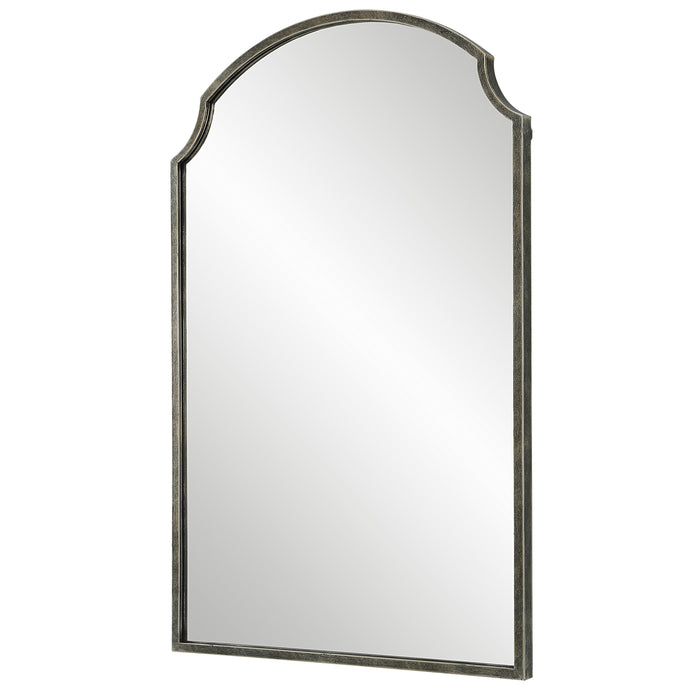 Modern Accents Scalloped Corners Metal Frame Mirror