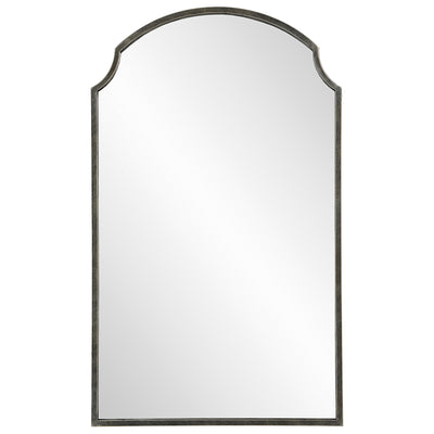 Modern Accents Scalloped Corners Metal Frame Mirror