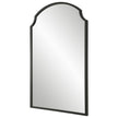 Modern Accents Scalloped Corners Metal Frame Mirror