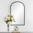 Modern Accents Scalloped Corners Metal Frame Mirror