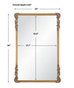 Modern Accents Antique Gold Beautiful Frame Mirror