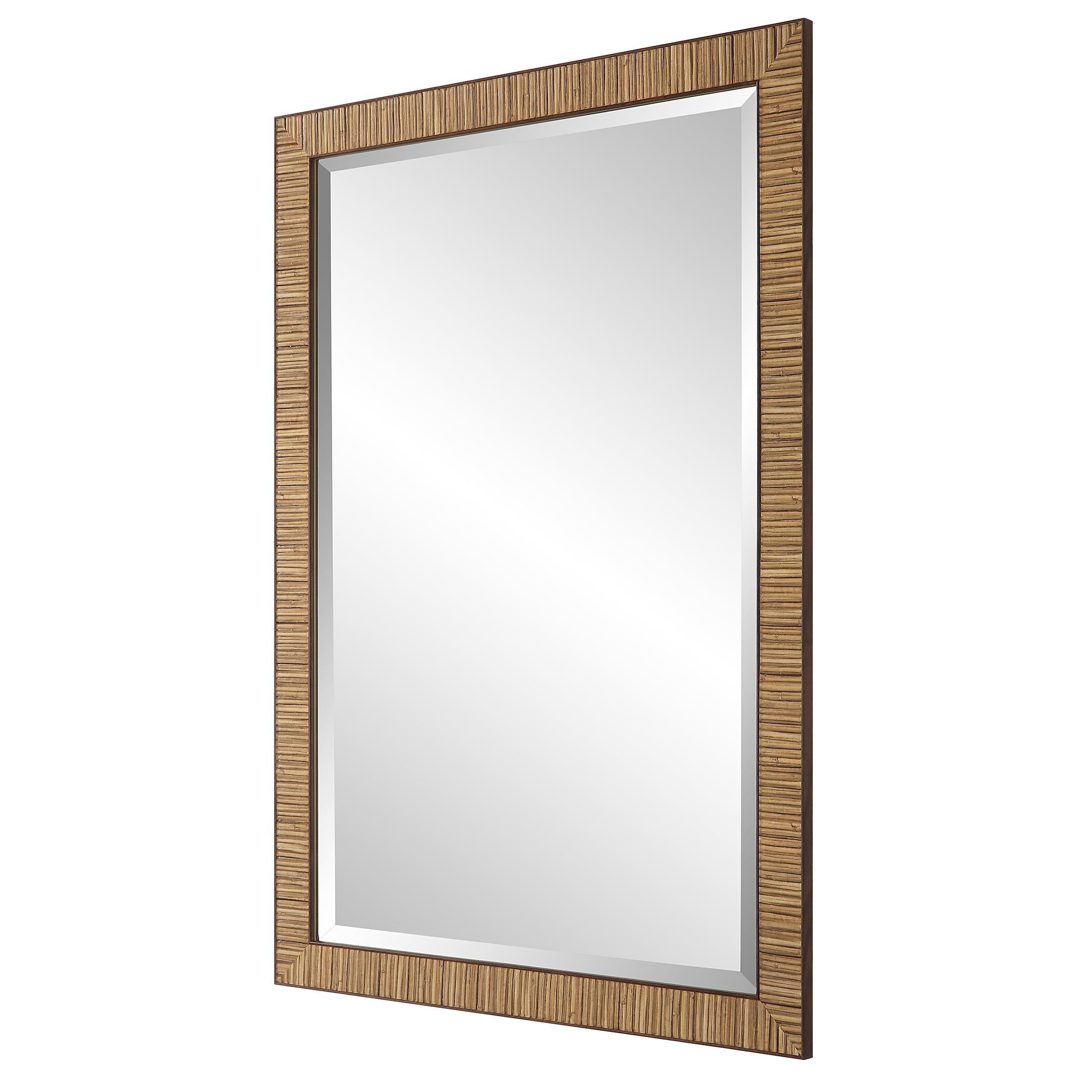 Modern Accents Coastal Decor Rattan Frame Mirror