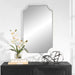 Modern Accents Scalloped Corners Iron Frame Mirror