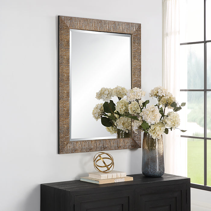 Modern Accents Heavily Textured Mirror