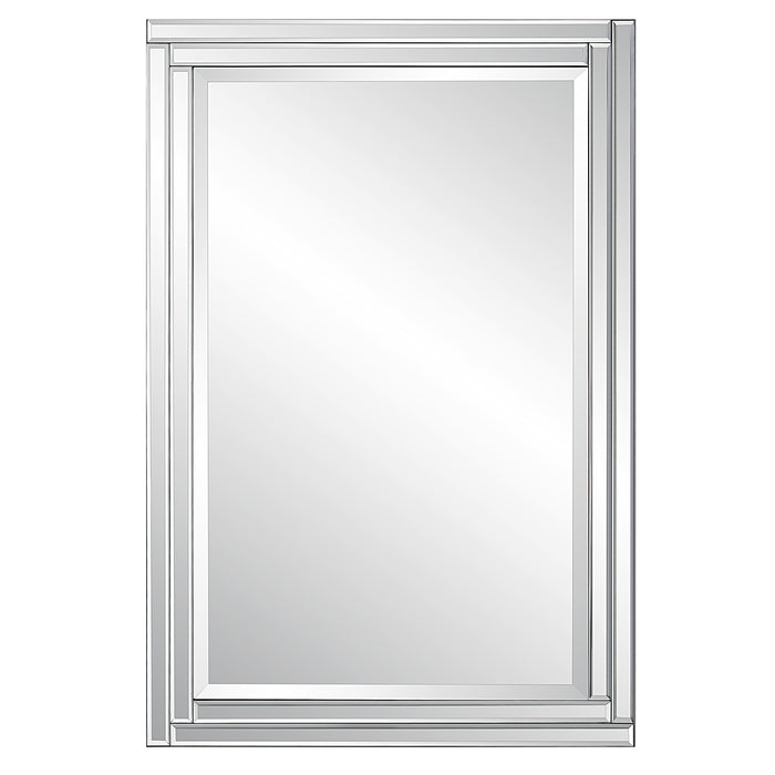 Modern Accents Two Rows Frame Features Mirror