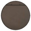 Uttermost Bonded Round Black Mirror