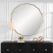 Uttermost Aneta Large Gold Round Mirror