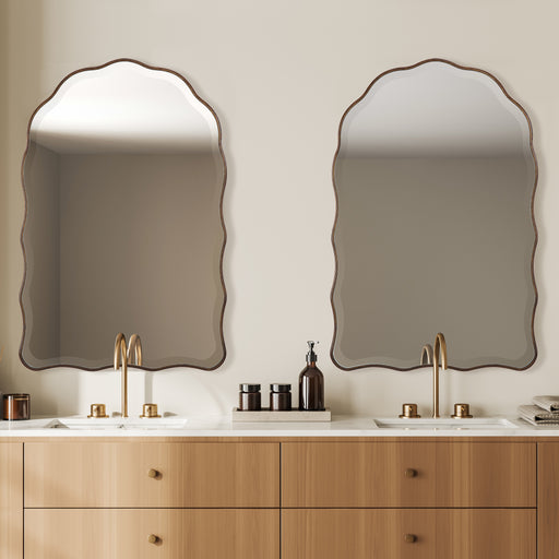 Modern Accents Scalloped Edges Mirror