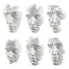 Uttermost Self-Portrait White Mask Wall Décor - Set of 6