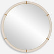 Uttermost Cyprus White Round Mirror