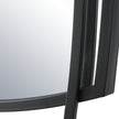 Modern Accents Curved Metal Frame Arched Mirror