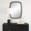 Modern Accents Curved Metal Frame Arched Mirror
