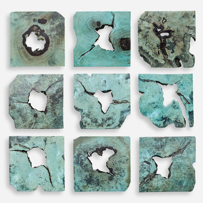 Uttermost Bahati Wood Wall Decor - Set of 9