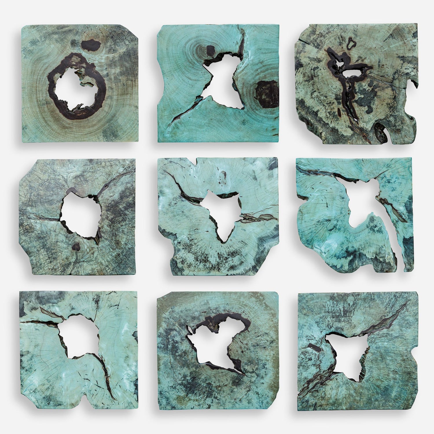 Uttermost Bahati Wood Wall Decor - Set of 9
