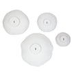 Uttermost Lucky Coins White Metal Wall Bowls - Set of 4
