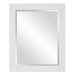 Modern Accents Soft White Finish Rectangular Mirror