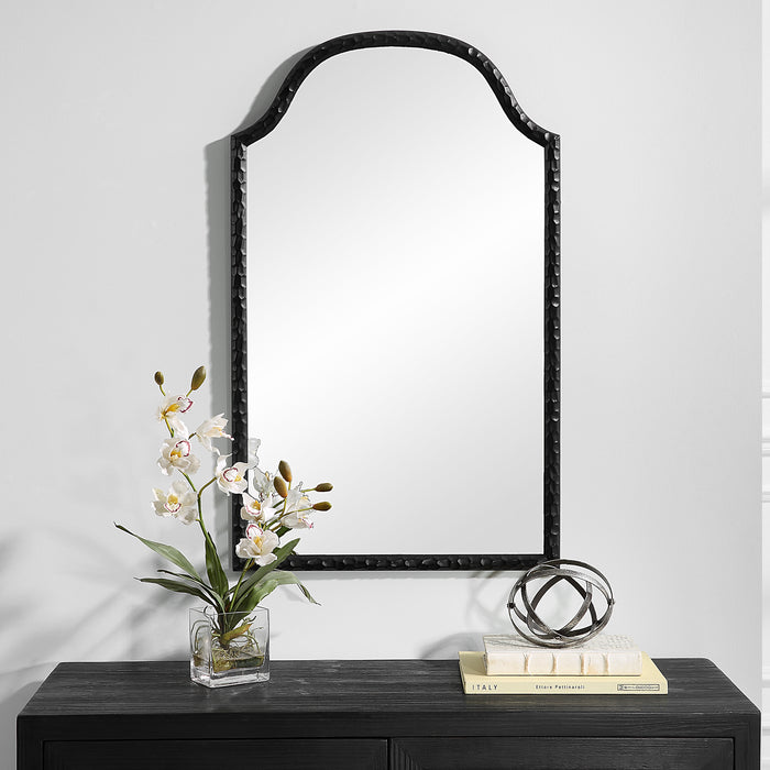 Modern Accents Textured Frame Arched Mirror