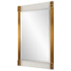 Uttermost Nera Plated Brass Mirror