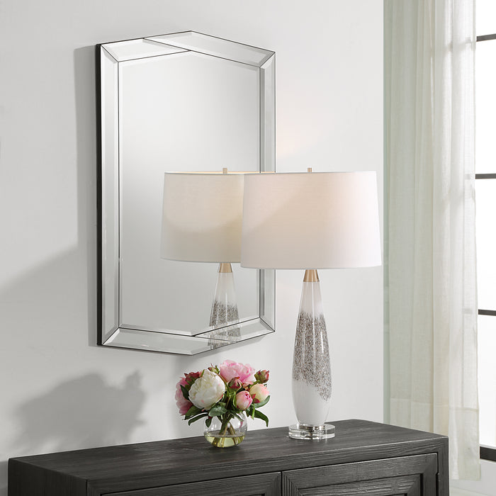 Modern Accents Asymmetrical Design Arched Mirror