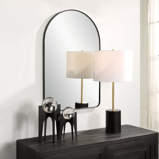 Modern Accents Arch Top Metal Frame Mirror