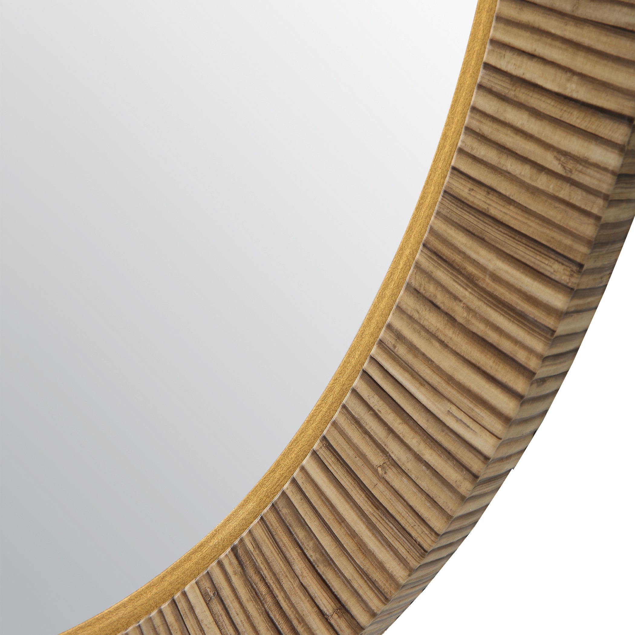 Modern Accents Resemble Real Rattan Round Mirror