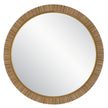Modern Accents Resemble Real Rattan Round Mirror