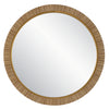 Modern Accents Resemble Real Rattan Round Mirror