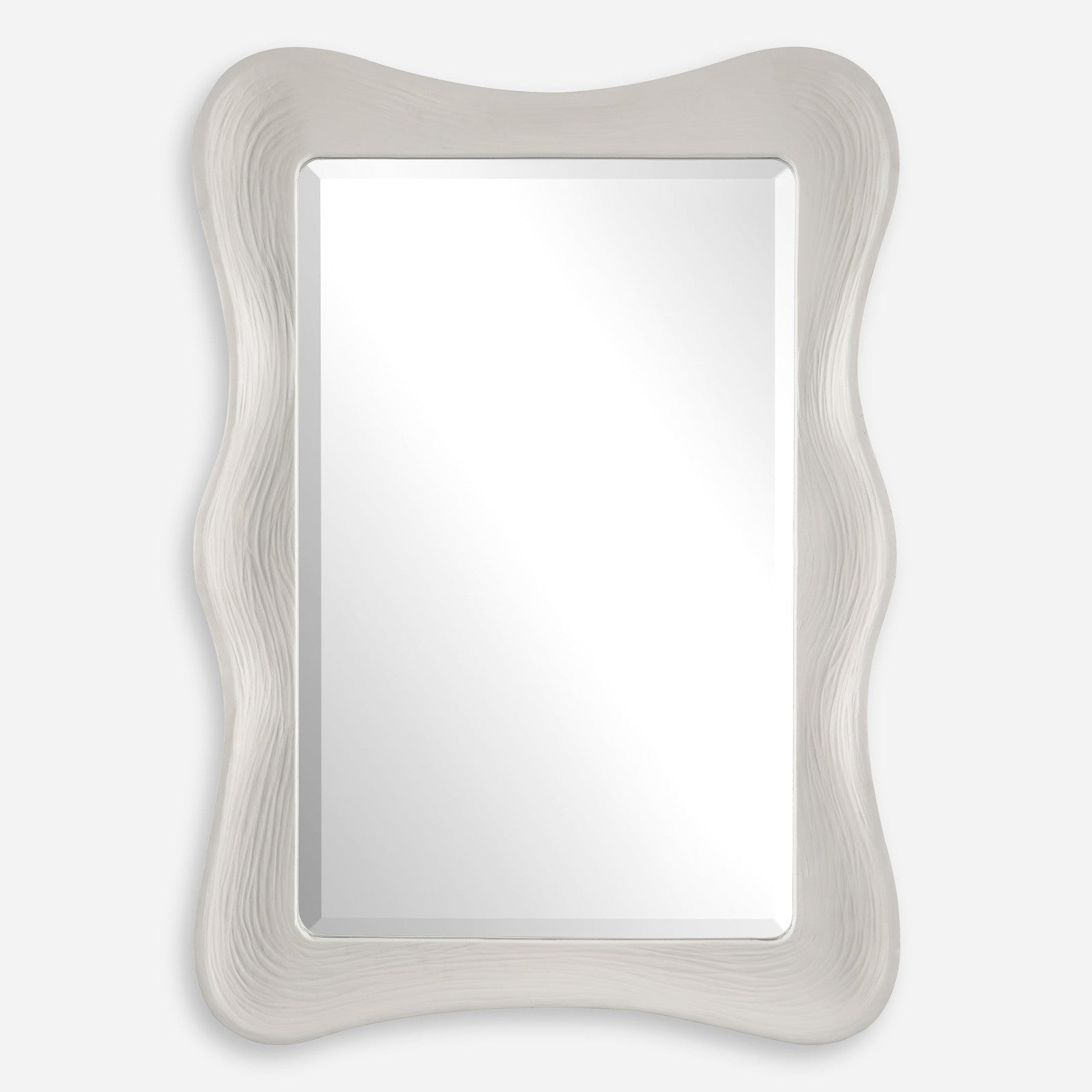 Uttermost Whitehaven Wavy Rectangle Mirror