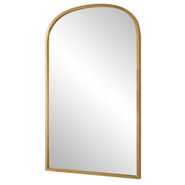 Modern Accents Slight Arch Top Metal Frame Mirror