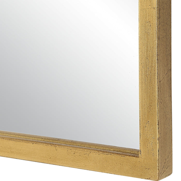 Modern Accents Slight Arch Top Metal Frame Mirror