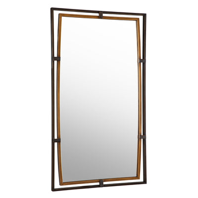 Modern Accents Rectangular Dual Metal Framed Mirror