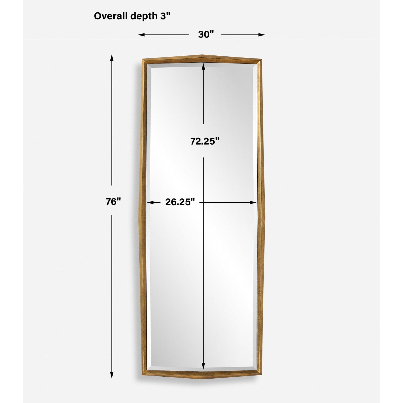 Uttermost On Point Wood Dressing Mirror