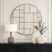 Uttermost Geometric Round Mirror