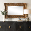 Uttermost Emerson Scalloped Antique Gold Mirror
