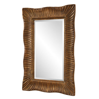 Uttermost Emerson Scalloped Antique Gold Mirror
